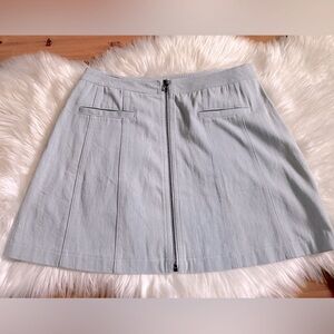 Lulu’s Medium Light Blue Zip Up Denim Mini Skirt - Medium